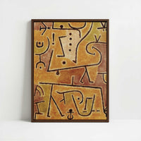 Framed Canvas - Framed canvas in dark wood color frame