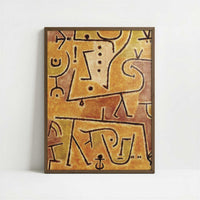 Red Waistcoat (1938) by Paul Klee – Art Print - Art print in dark wood frame