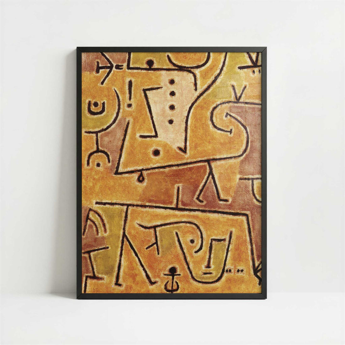 Red Waistcoat (1938) by Paul Klee – Art Print - Art print in black frame