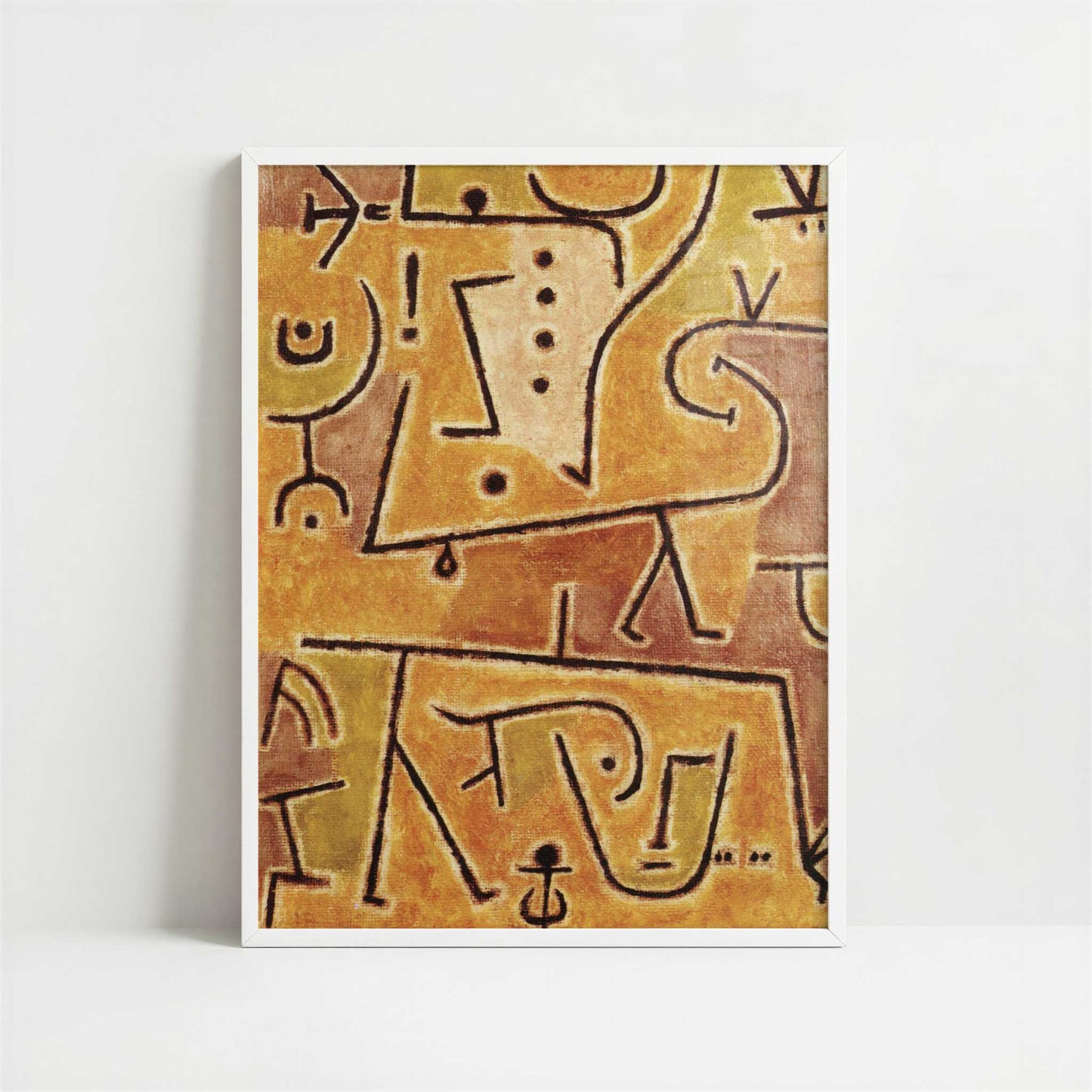 Red Waistcoat (1938) by Paul Klee – Art Print - Art print in white frame