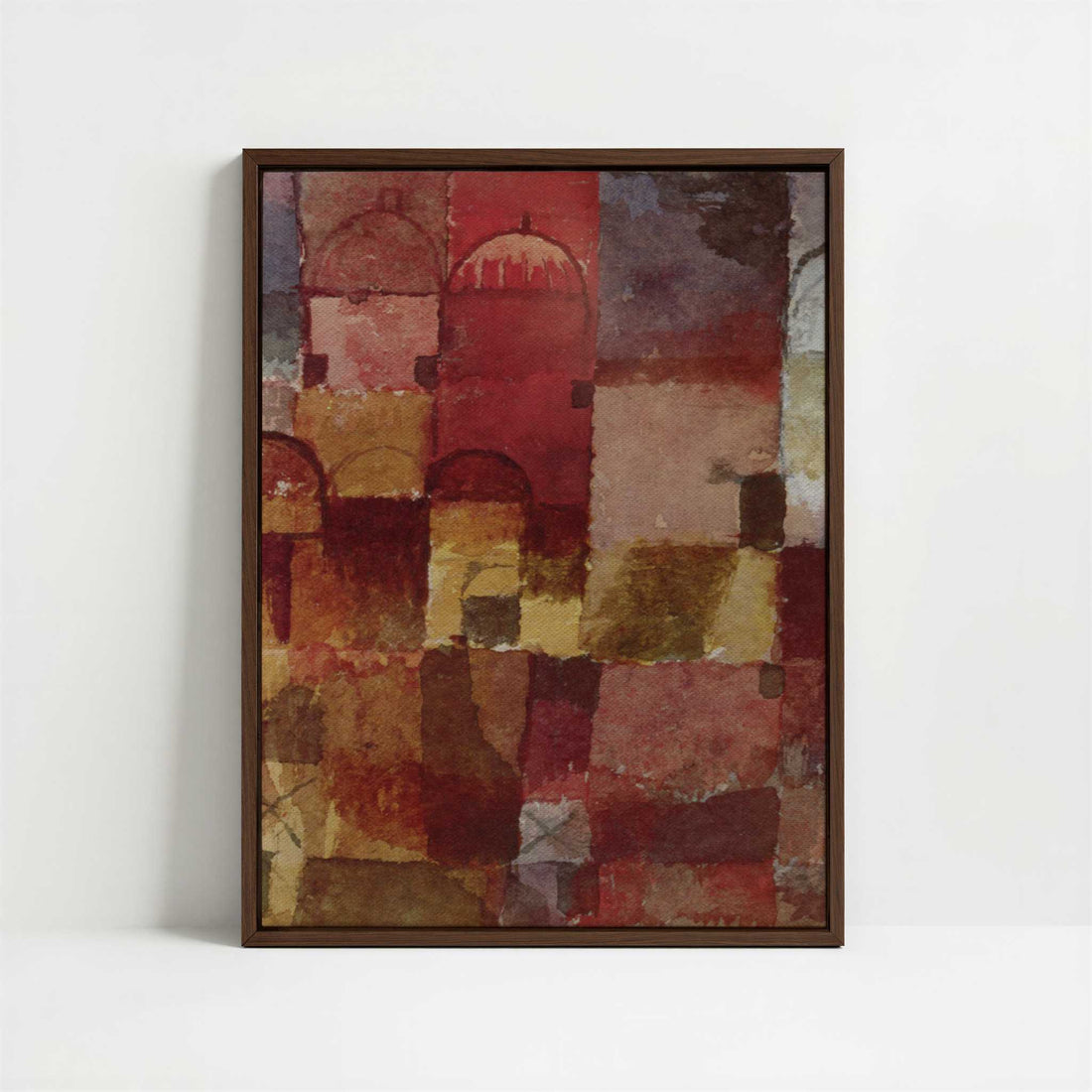 Framed Canvas - Framed canvas in dark wood color frame