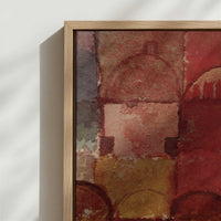 Framed Canvas - Close-up detail and texture of the framed canvas