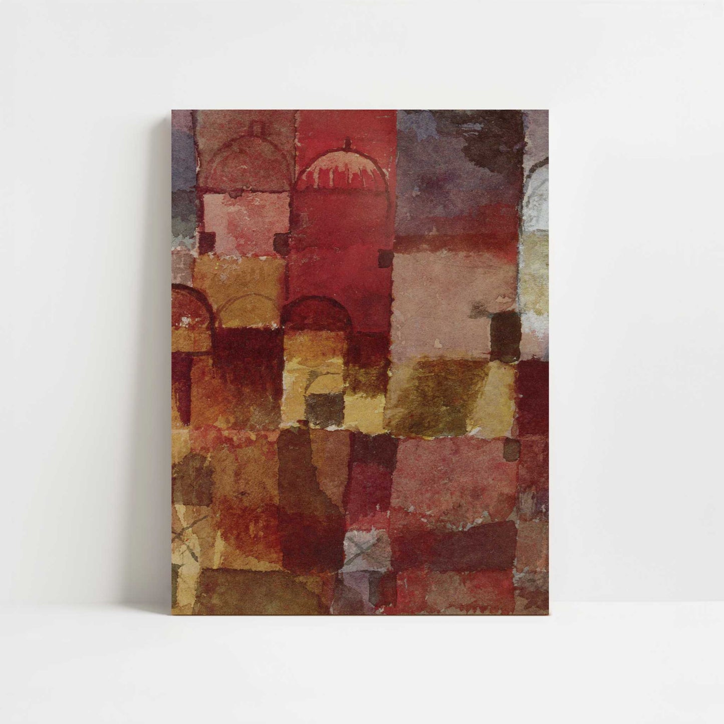 Red & White Domes (1914) by Paul Klee – Art Print - Unframed art print