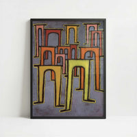 Revolt of the Viaduct (1937) by Paul Klee – Art Print - Art print in black frame
