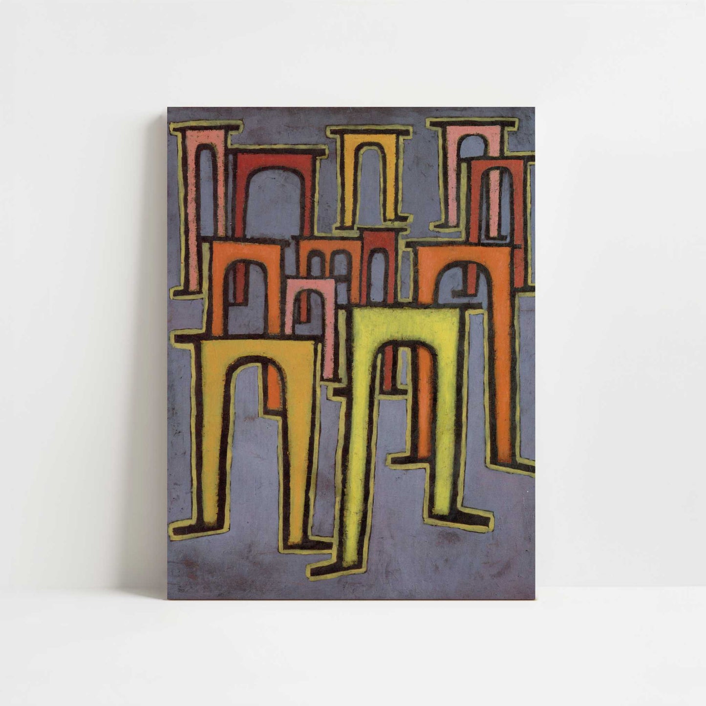 Revolt of the Viaduct (1937) by Paul Klee – Art Print - Unframed art print