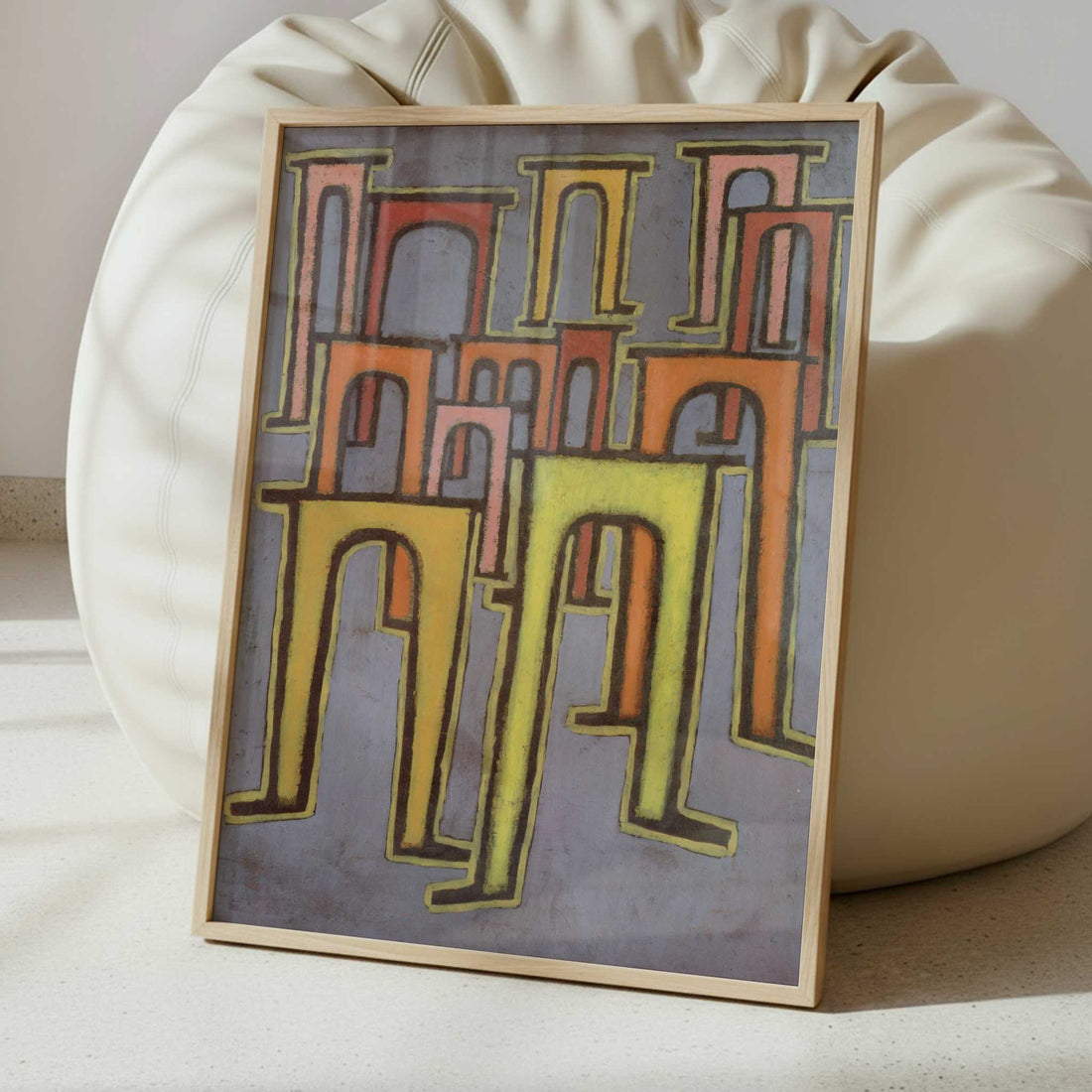 Revolt of the Viaduct (1937) by Paul Klee – Art Print - Interior inspiration