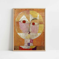 Senecio (1922) by Paul Klee – Art Print - Art print in oak frame