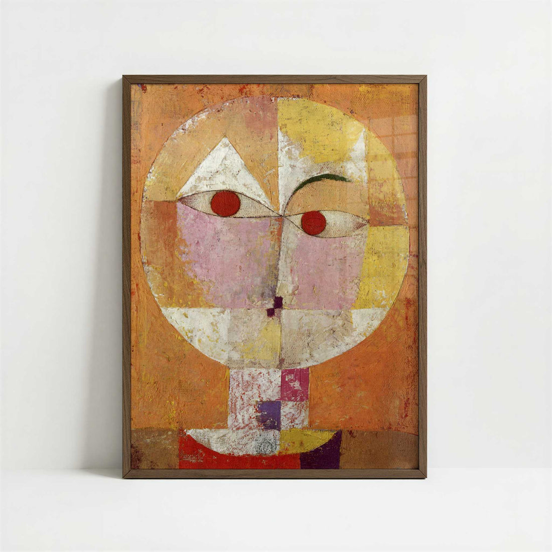 Senecio (1922) by Paul Klee – Art Print - Art print in dark wood frame