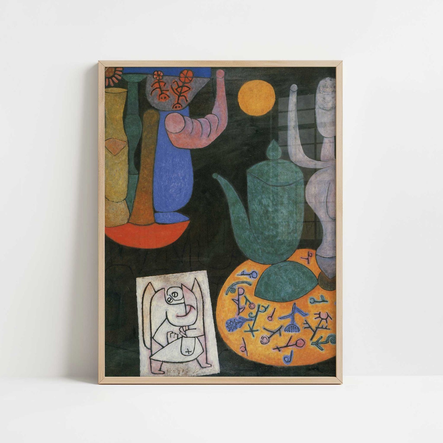 Still Life (1940) by Paul Klee – Art Print - Art print in oak frame