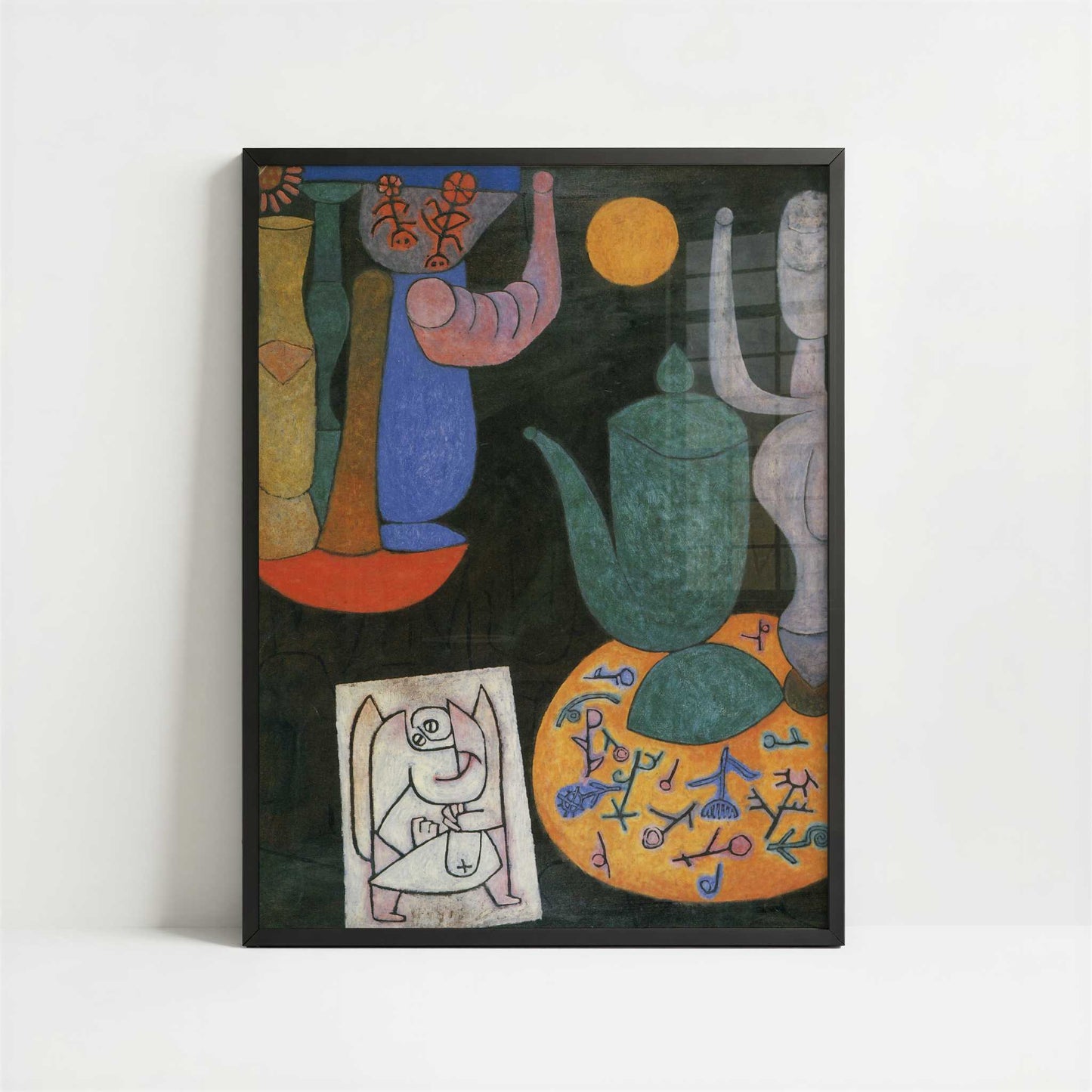 Still Life (1940) by Paul Klee – Art Print - Art print in black frame