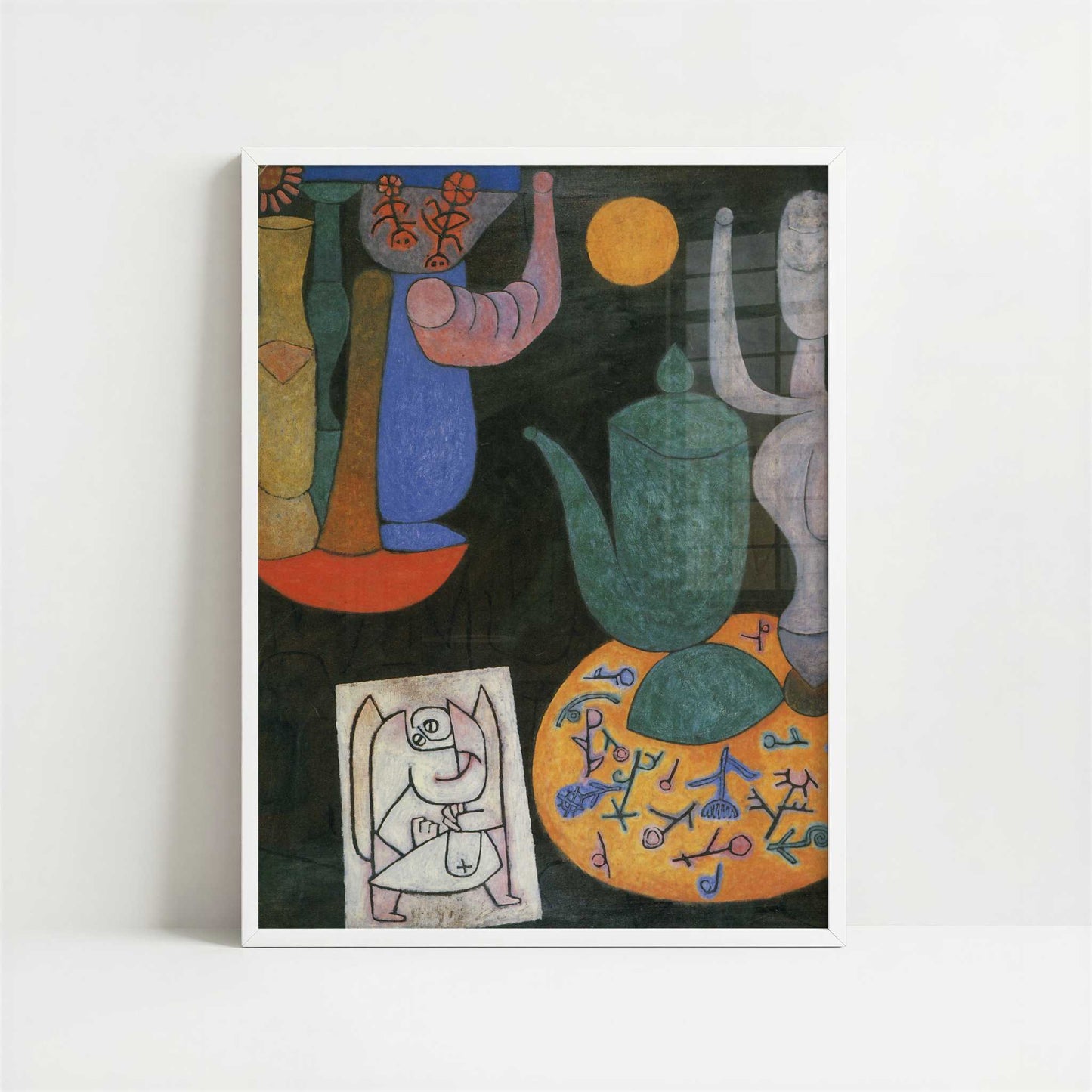 Still Life (1940) by Paul Klee – Art Print - Art print in white frame