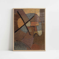 Struck from the List (1933) by Paul Klee – Art Print - Art print in oak frame