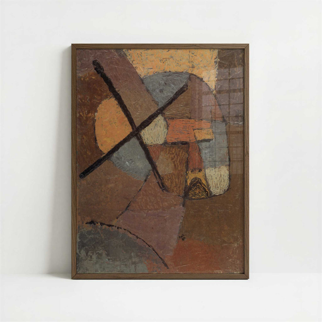 Struck from the List (1933) by Paul Klee – Art Print - Art print in dark wood frame