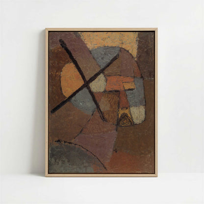 Framed Canvas - Framed canvas in oak color frame