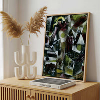 Framed Canvas - Framed canvas in a stylish interior setting