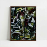 Framed Canvas - Framed canvas in dark wood color frame