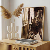 Framed Canvas - Framed canvas in a stylish interior setting