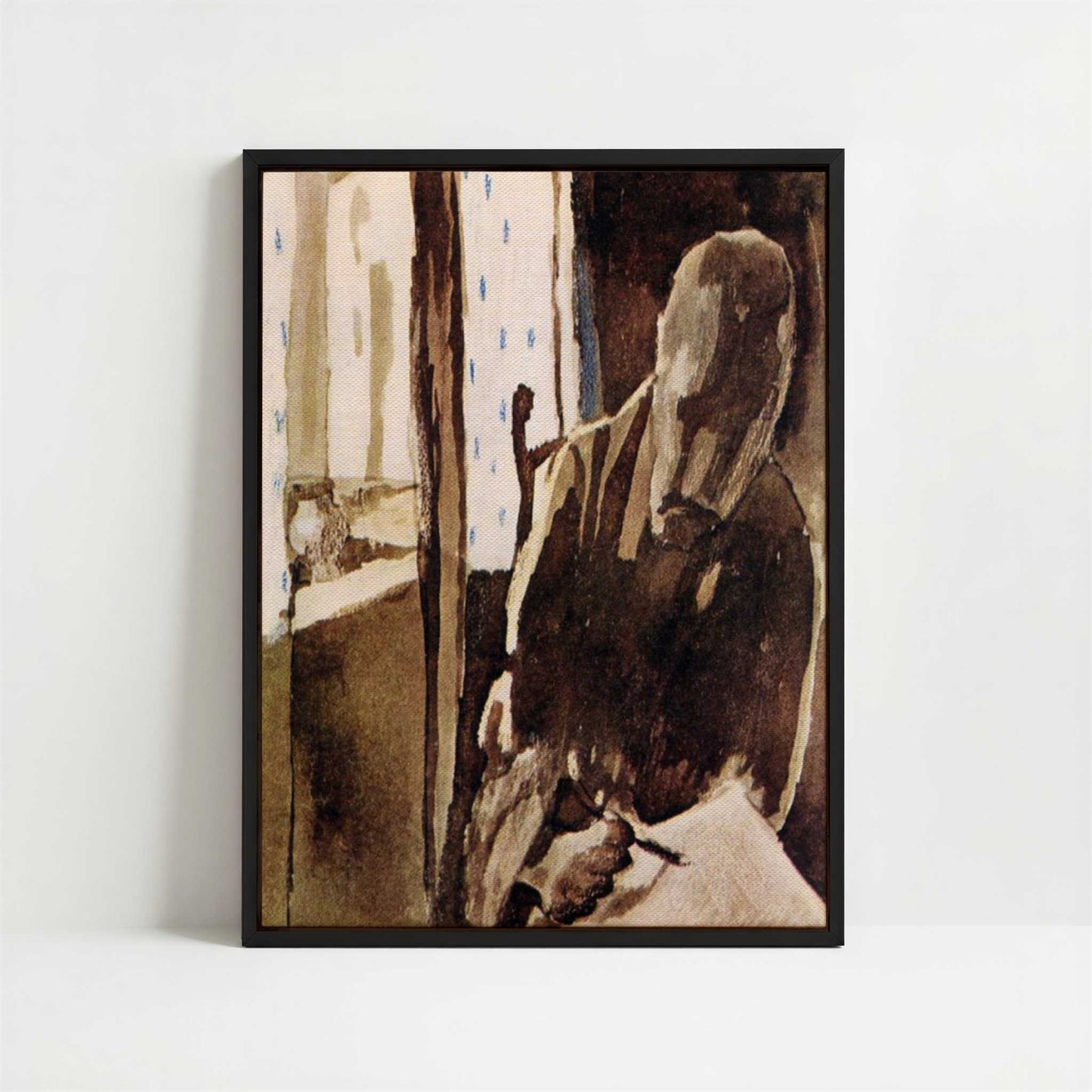 Framed Canvas - Framed canvas in black frame