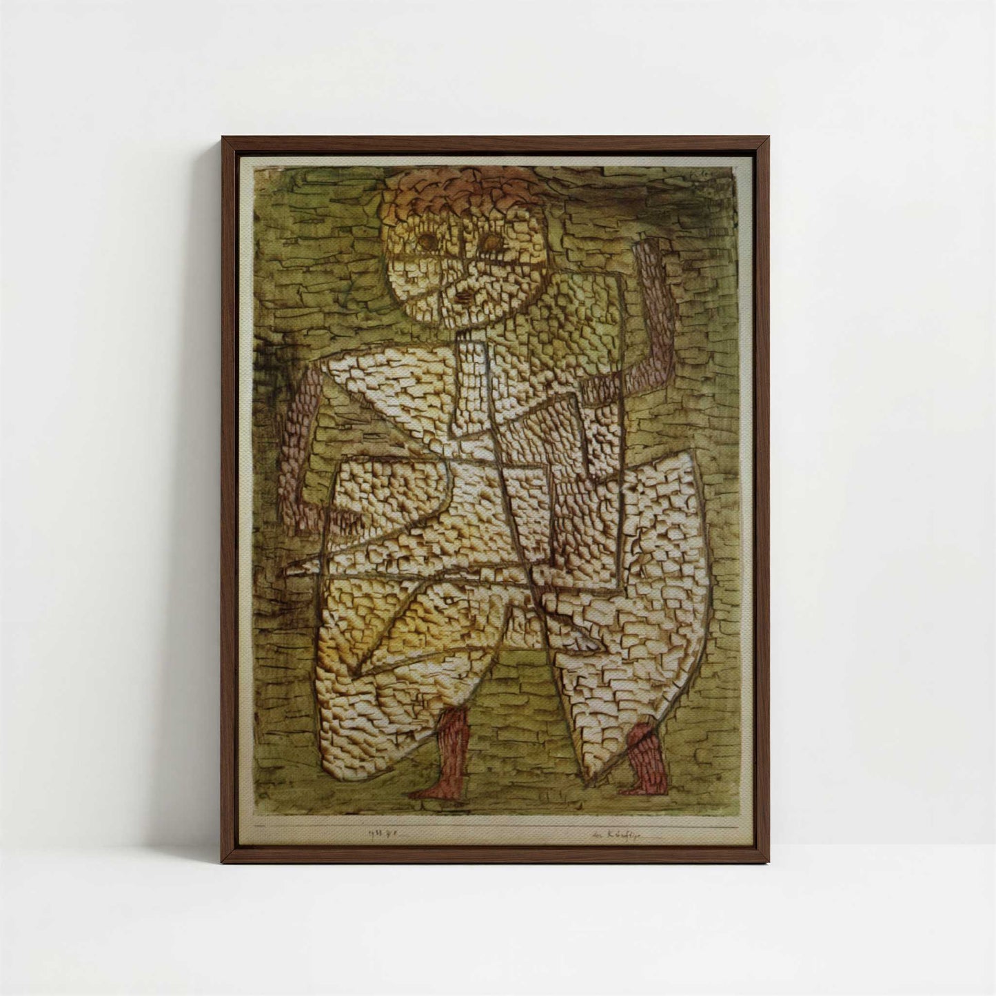 Framed Canvas - Framed canvas in dark wood color frame