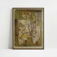 The Future Man (1933) by Paul Klee – Art Print - Art print in dark wood frame