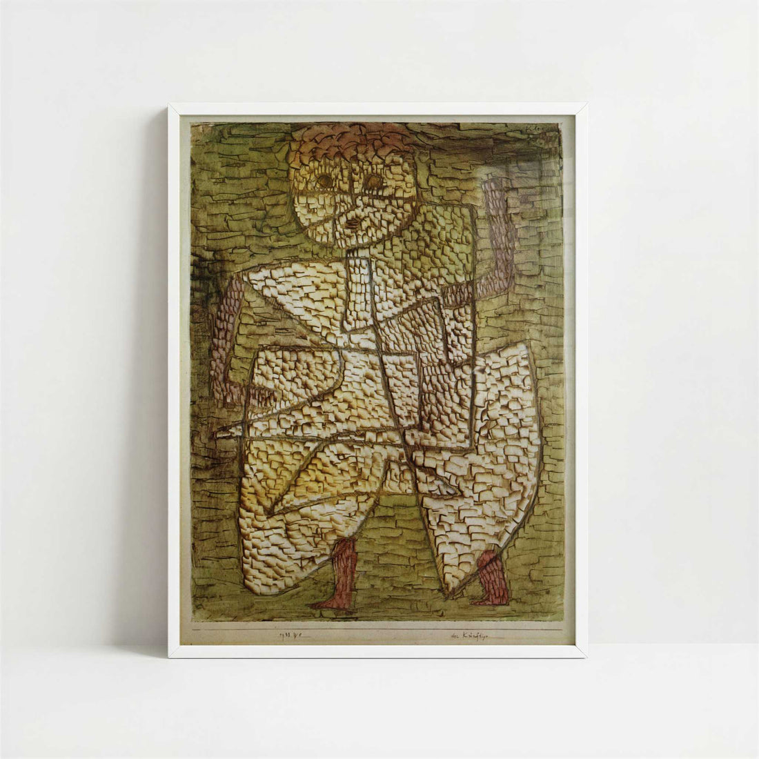 The Future Man (1933) by Paul Klee – Art Print - Art print in white frame
