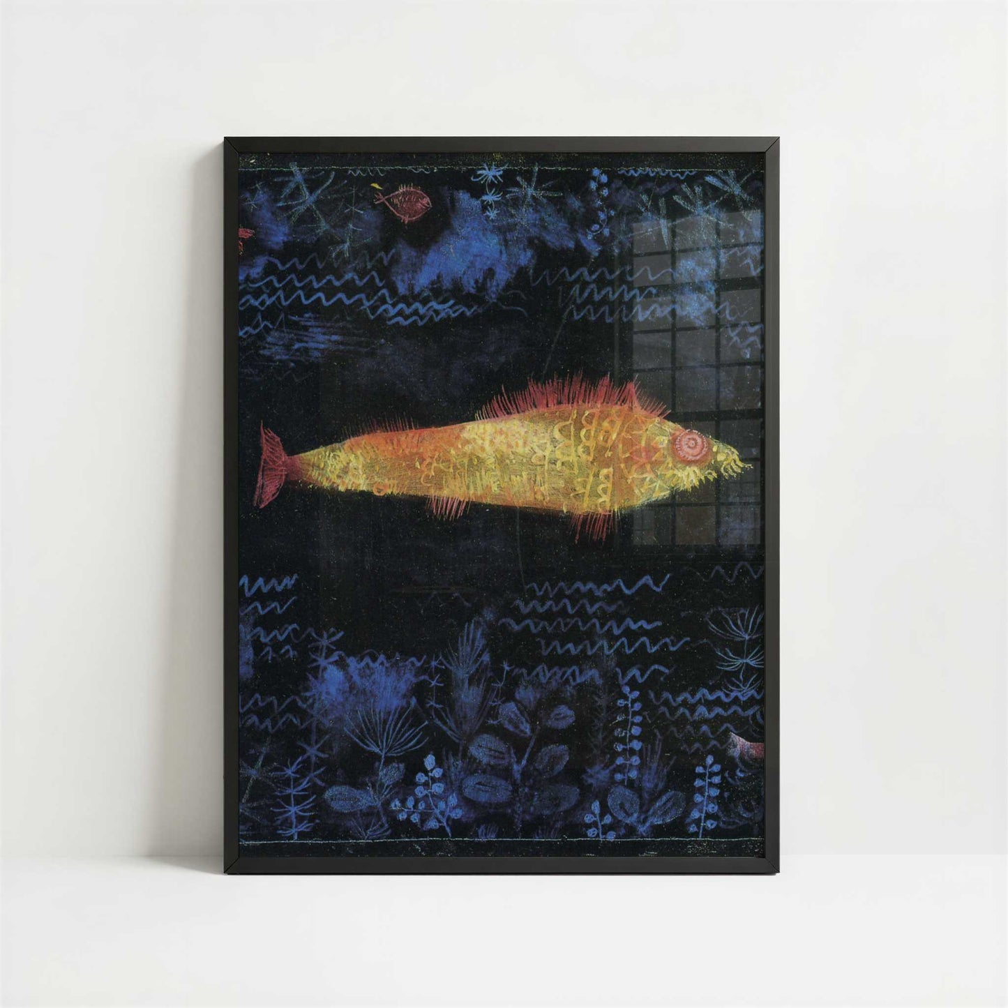 The Goldfish (1925) by Paul Klee – Art Print - Art print in black frame