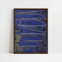 Framed Canvas - Framed canvas in dark wood color frame