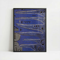 The Grey One & the Coast (1938) by Paul Klee – Art Print - Art print in black frame