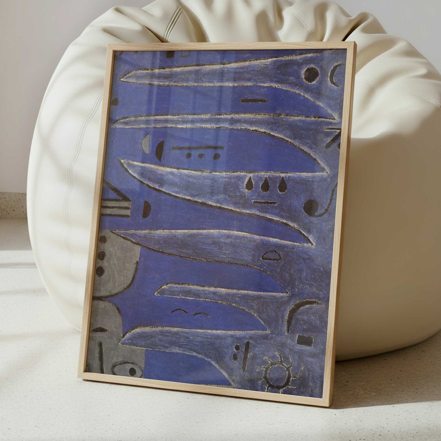 The Grey One & the Coast (1938) by Paul Klee – Art Print - Interior inspiration