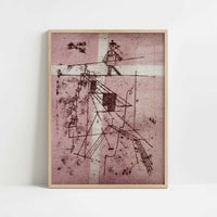 The Tightrope Walker (1923) by Paul Klee – Art Print - Art print in oak frame