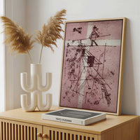 Framed Canvas - Framed canvas in a stylish interior setting