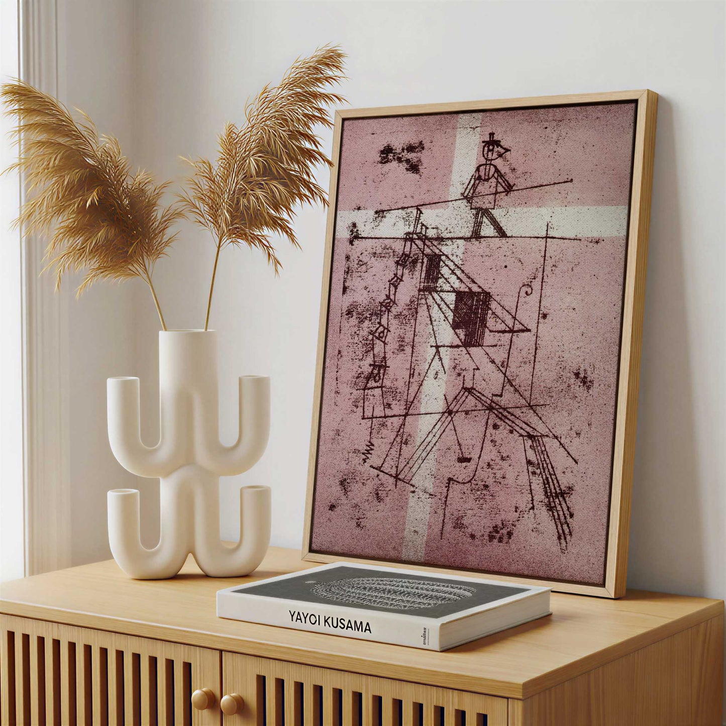 Framed Canvas - Framed canvas in a stylish interior setting