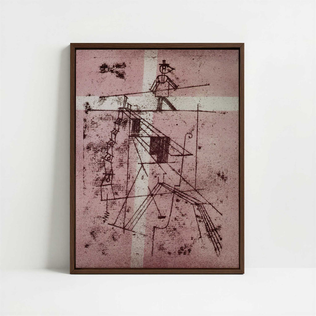 Framed Canvas - Framed canvas in dark wood color frame