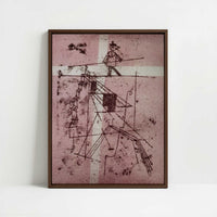 Framed Canvas - Framed canvas in dark wood color frame
