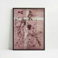 The Tightrope Walker (1923) by Paul Klee – Art Print - Art print in black frame