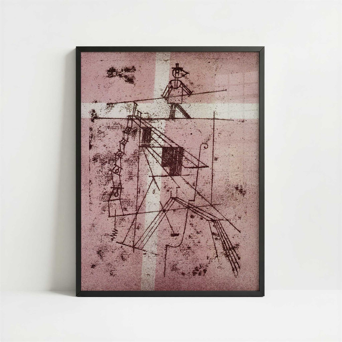 The Tightrope Walker (1923) by Paul Klee – Art Print - Art print in black frame