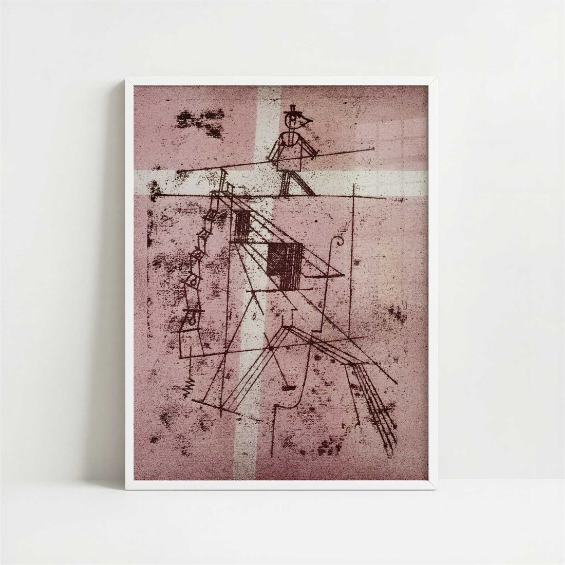 The Tightrope Walker (1923) by Paul Klee – Art Print - Art print in white frame