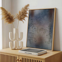Framed Canvas - Framed canvas in a stylish interior setting