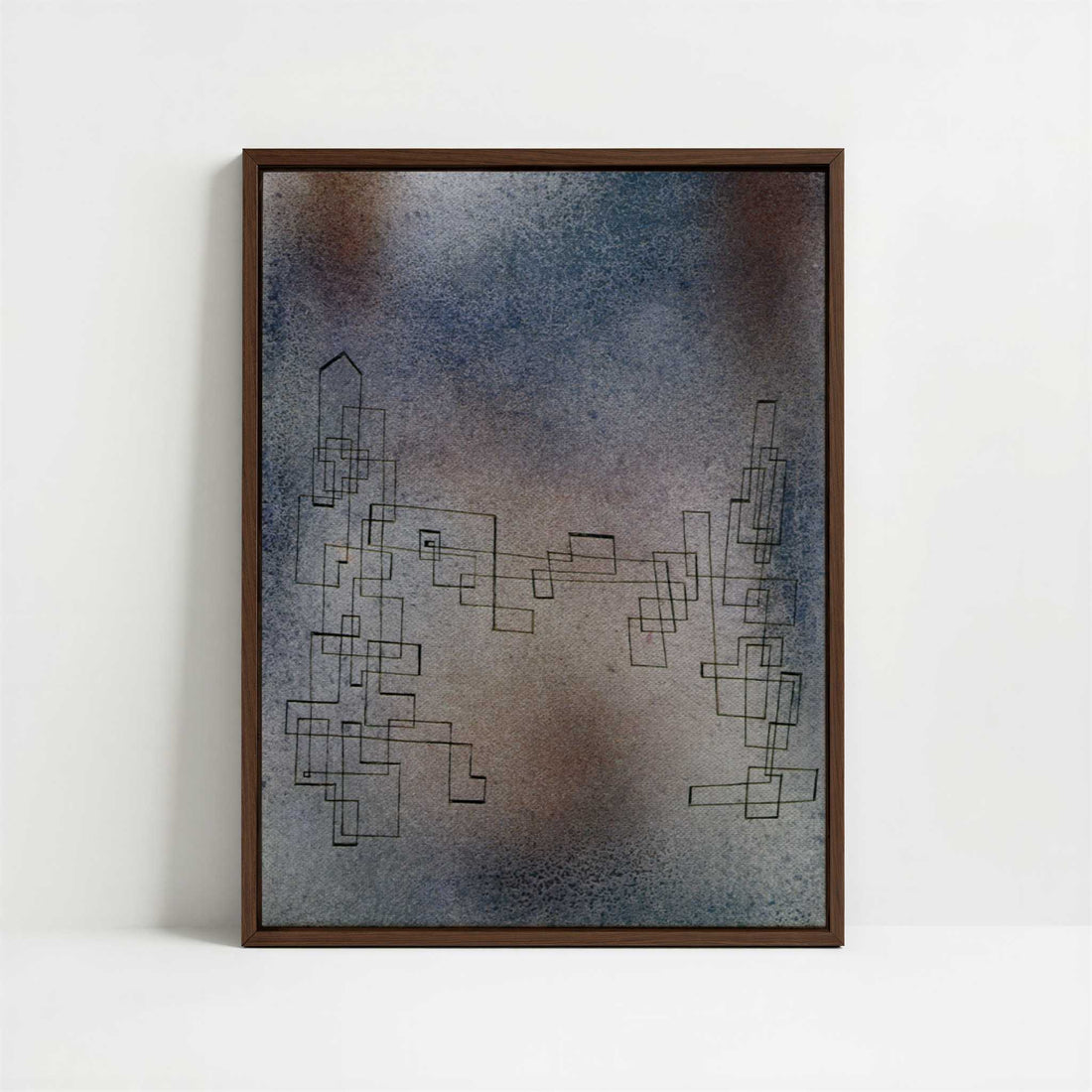 Framed Canvas - Framed canvas in dark wood color frame