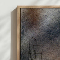 Framed Canvas - Close-up detail and texture of the framed canvas