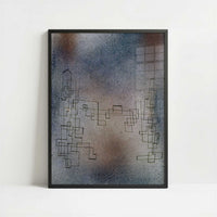 Threatening Snowstorm (1927) by Paul Klee – Art Print - Art print in black frame