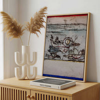 Framed Canvas - Framed canvas in a stylish interior setting