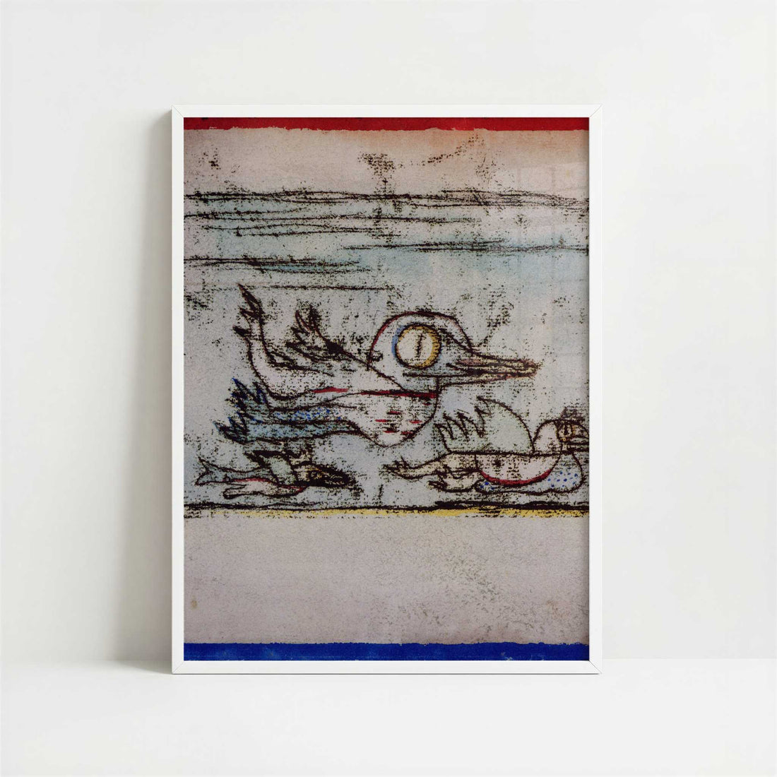 Travelling Birds (1921) by Paul Klee – Art Print - Art print in white frame