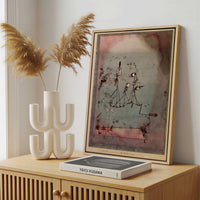 Framed Canvas - Framed canvas in a stylish interior setting