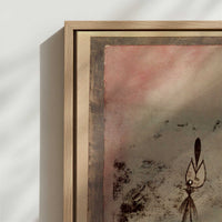 Framed Canvas - Close-up detail and texture of the framed canvas