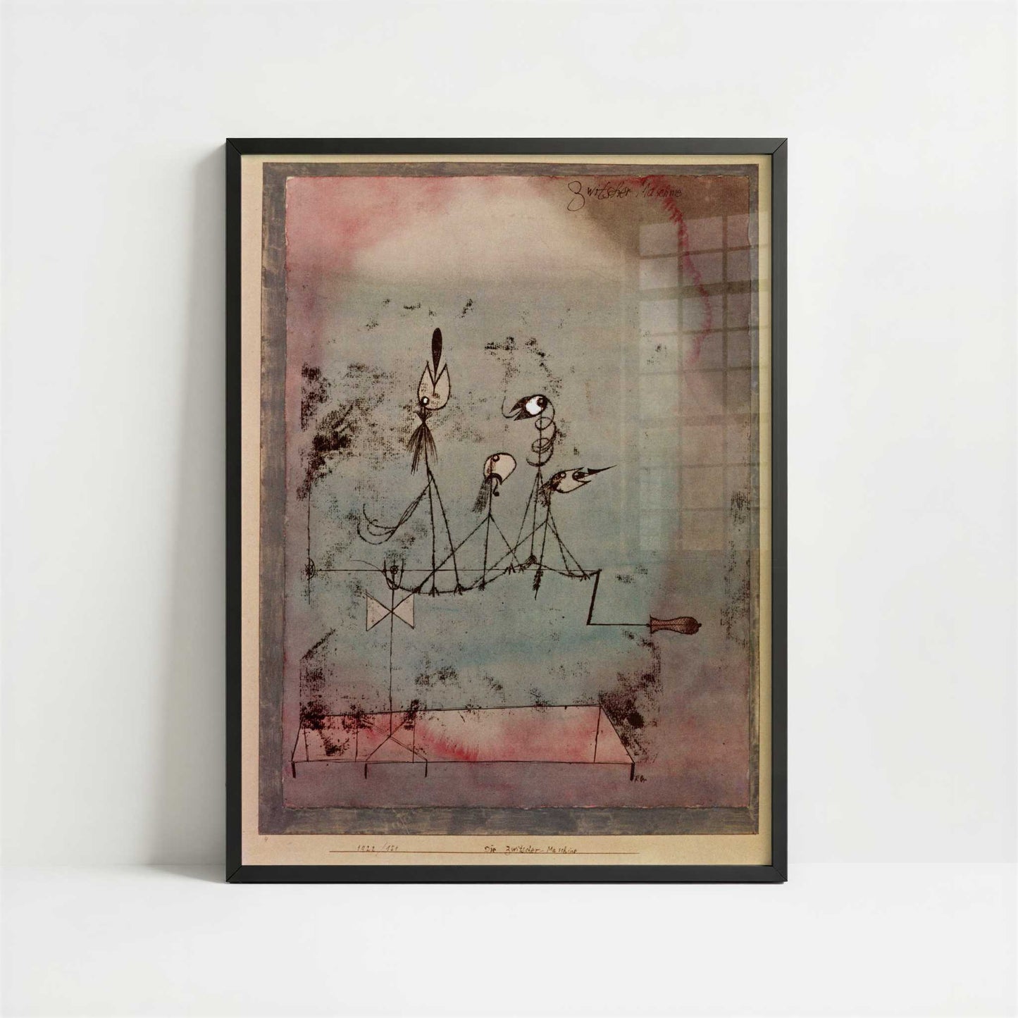 Twittering Machine (1922) by Paul Klee – Art Print - Art print in black frame