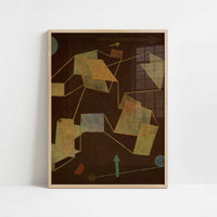 Uplift & Direction (1932) by Paul Klee – Art Print - Art print in oak frame
