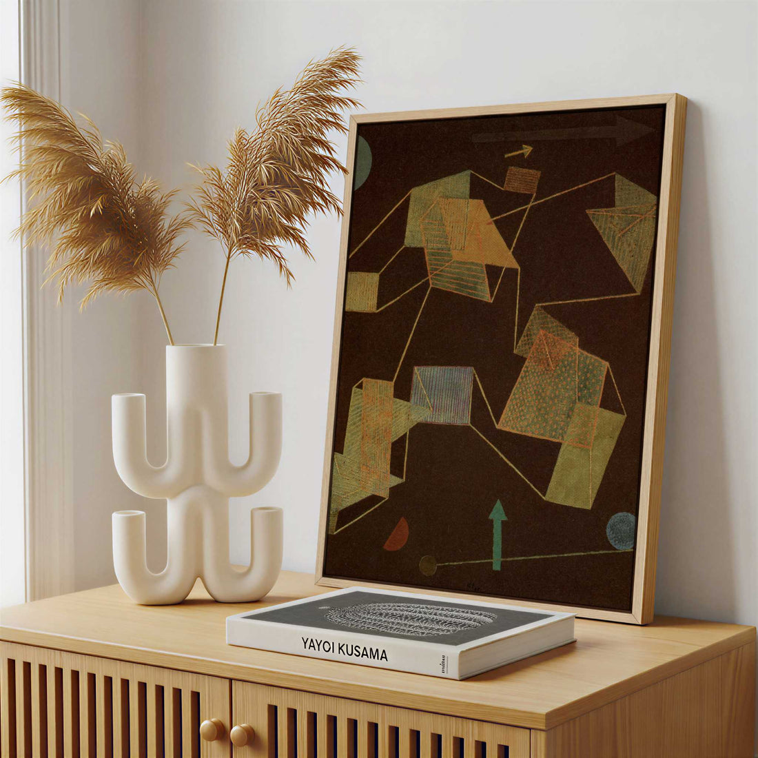 Framed Canvas - Framed canvas in a stylish interior setting