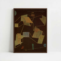 Framed Canvas - Framed canvas in dark wood color frame