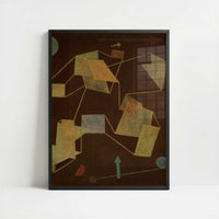Uplift & Direction (1932) by Paul Klee – Art Print - Art print in black frame